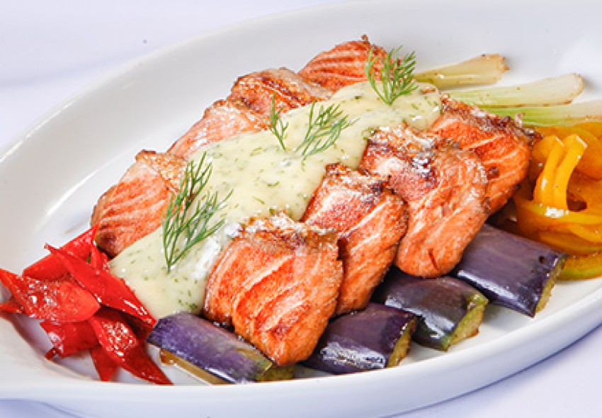 Cá hồi nướng xốt mayonnaisa