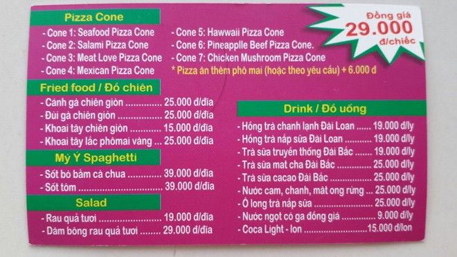 Đến Pizza Cones thưởng thức pizza 29. 000 đồng 8