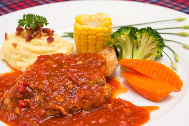 Gà sốt cajun Gà sốt cajun