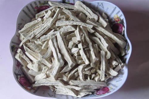 Khoai lang cắt khúc, phơi khô