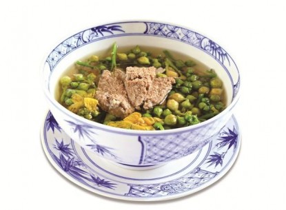 Canh riêu cua hoa mướp