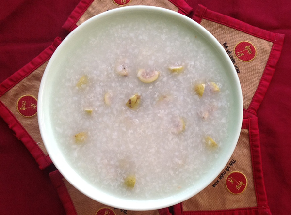 Cháo sung đường phèn