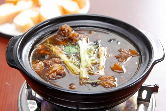 Canh thịt lợn nầu hoa mào gà