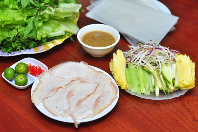 Bánh tráng thịt heo