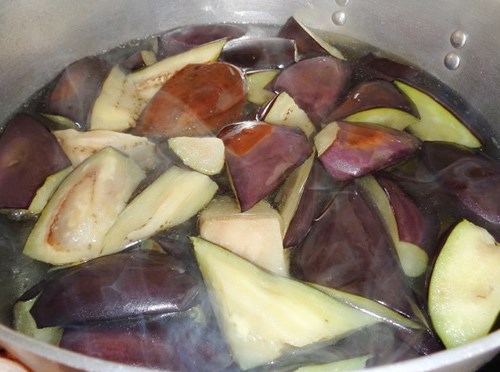 Cà tím luộc