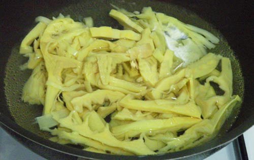 Măng sợi xào