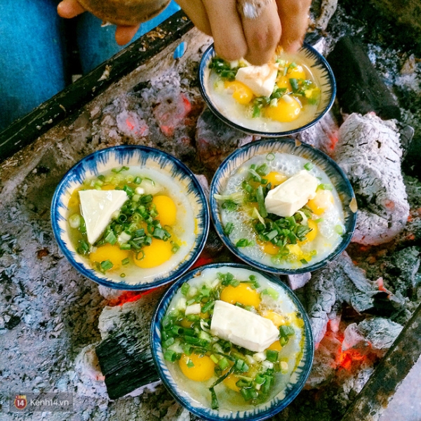 Trứng cút đút than với phô mai 4