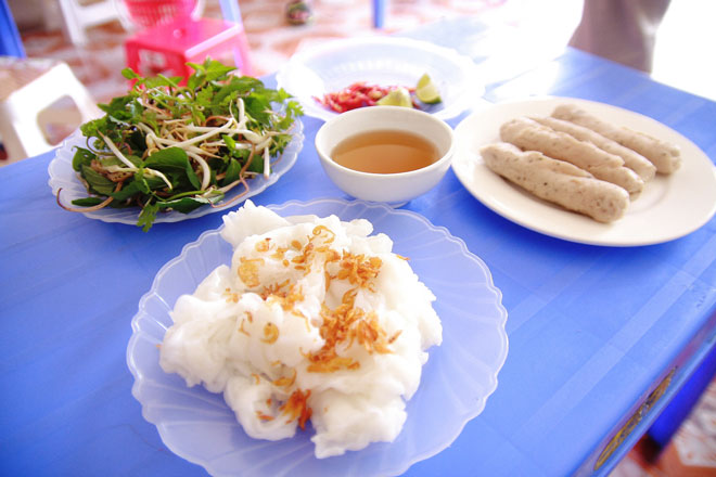 Mướt Diễn Châu ăn kèm với giò Đô Lương