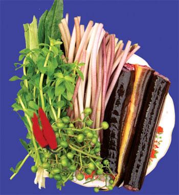 Lươn nướng lá chanh - món ăn khoái khẩu