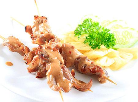 cách làm món heo nướng xốt đậu phộng