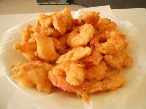 tôm chiên giòn