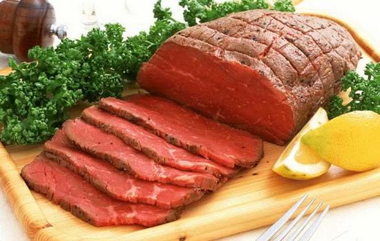 Thịt bò chứa nhiều chất sắt