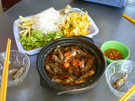 Cá chốt kho sả.