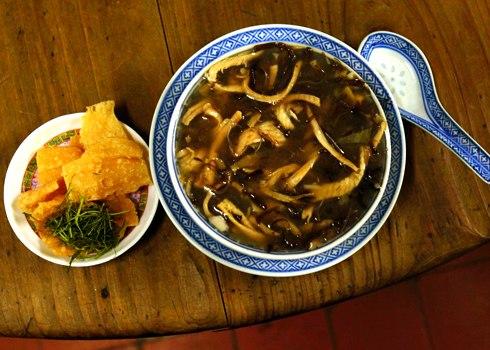 Snake meat is seen as part of a soup dish in China, where snake meat is a traditional part of many regional cuisines and is believed to be good for the health.