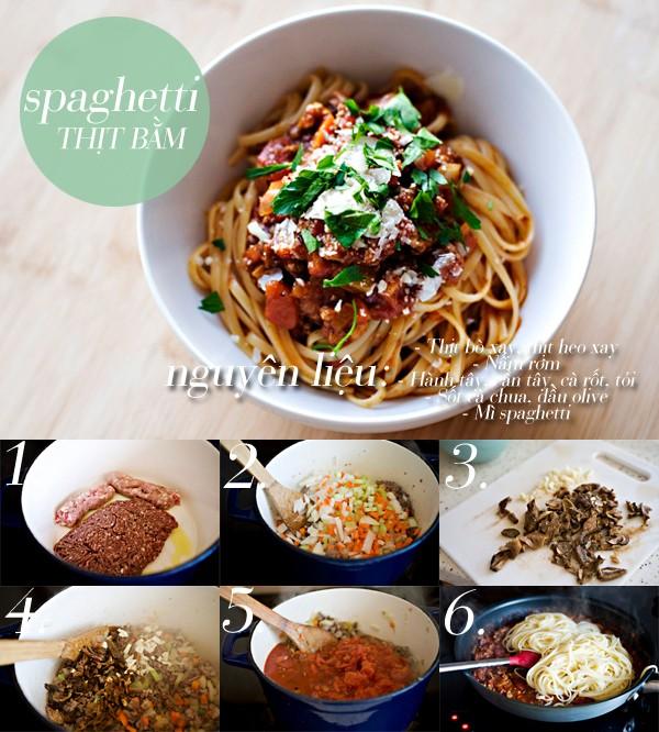 Bỏ túi thực đơn spaghetti trộn ngon tuyệt hảo 1
